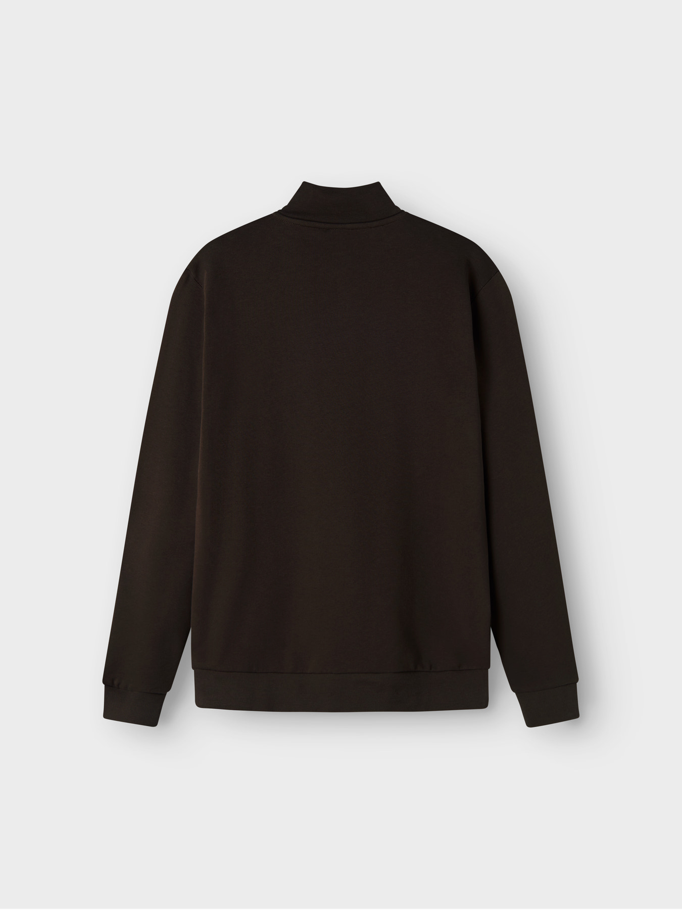 NLNNIZU LS BRU HALF ZIP SWEAT NOOS Chocolate Brown - 2
