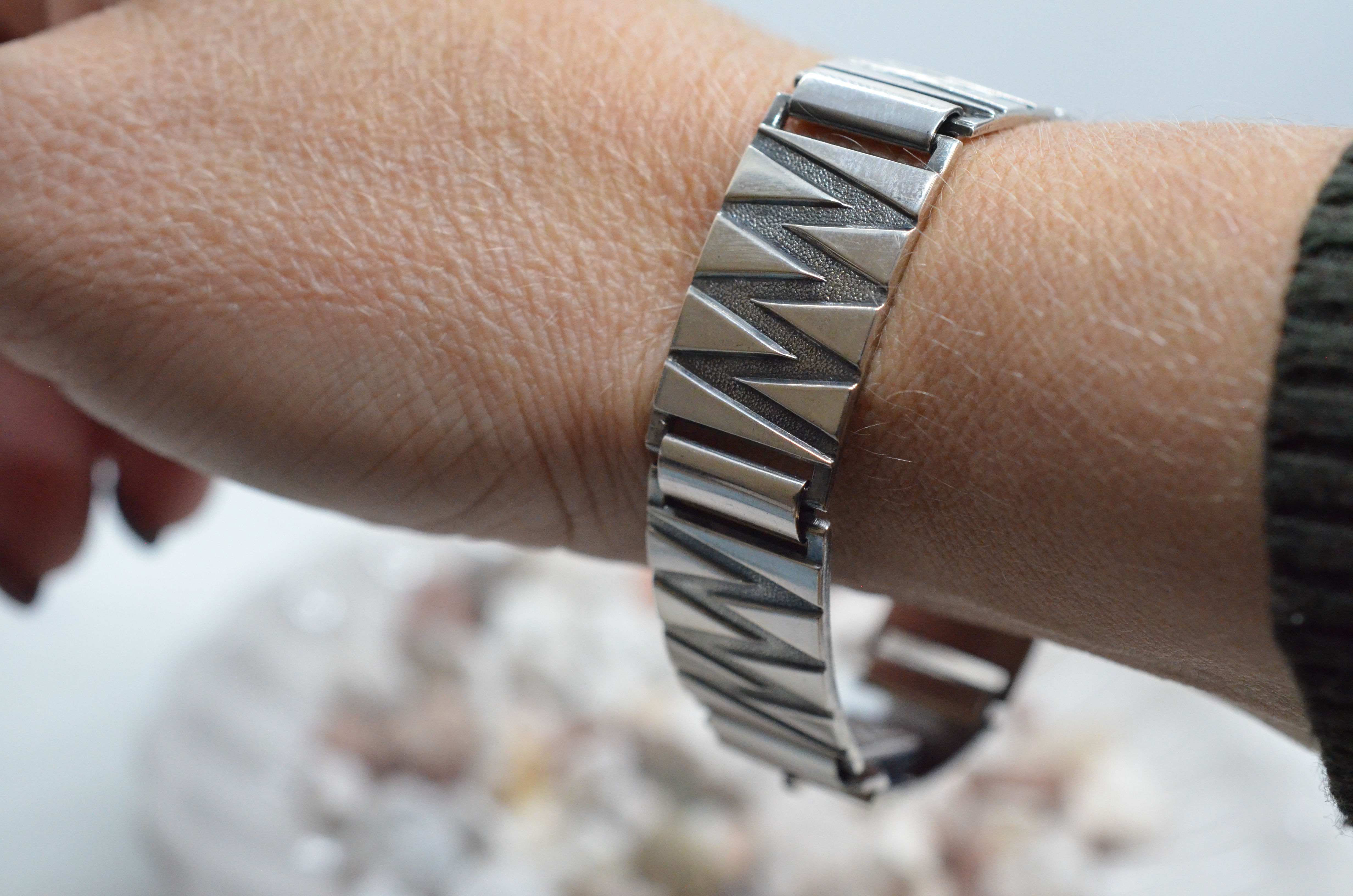 Vintage silver bracelet, 1960 - 4