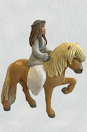 Ridande Tärna "Alva" Figurin 20 cm -  Erkers Marie Persson