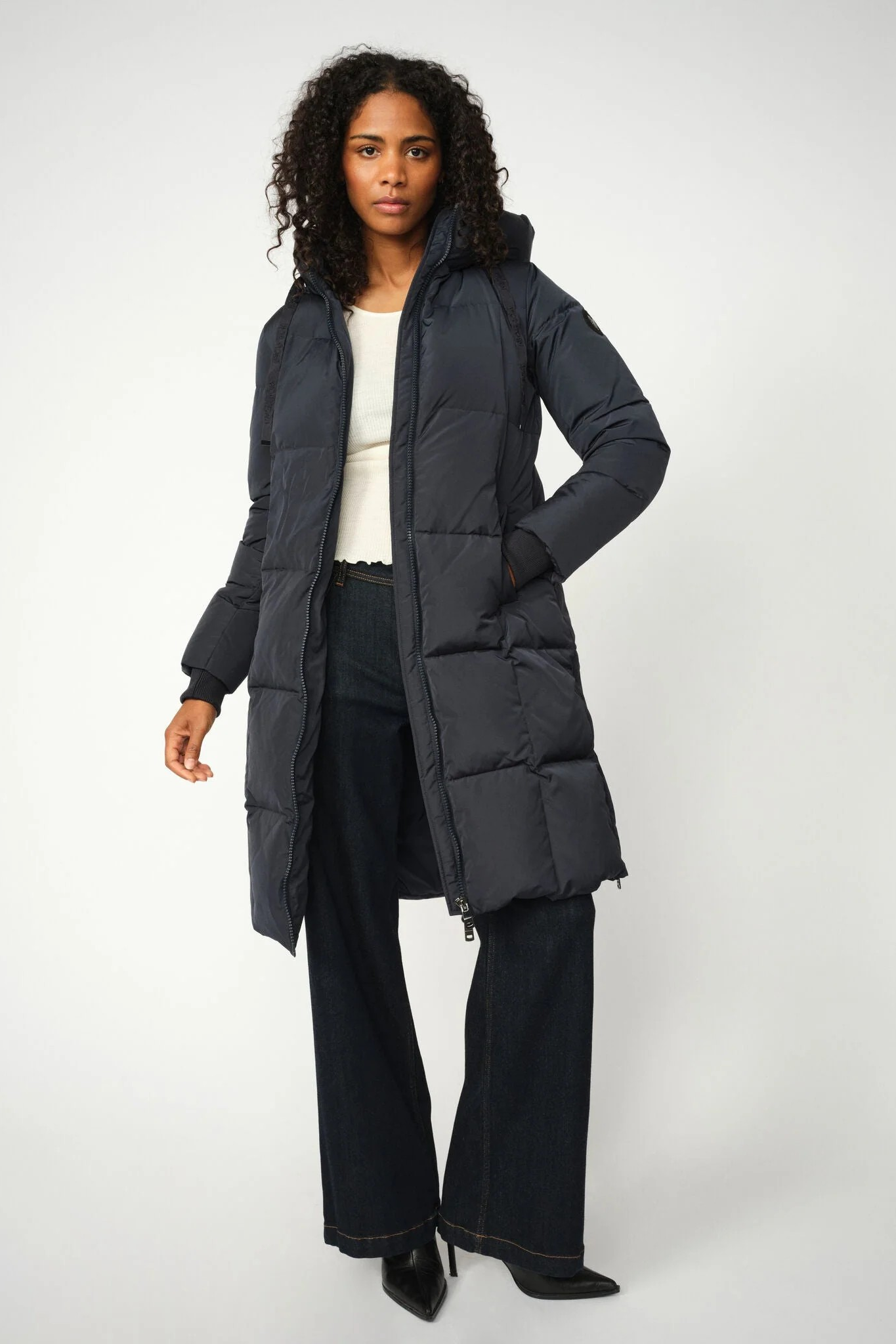 MMNova Square Down Coat - Navy - Mos Mosh