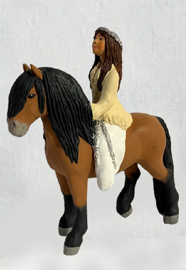 Ridande Tärna "Lova" Figurin 22 cm -  Erkers Marie Persson