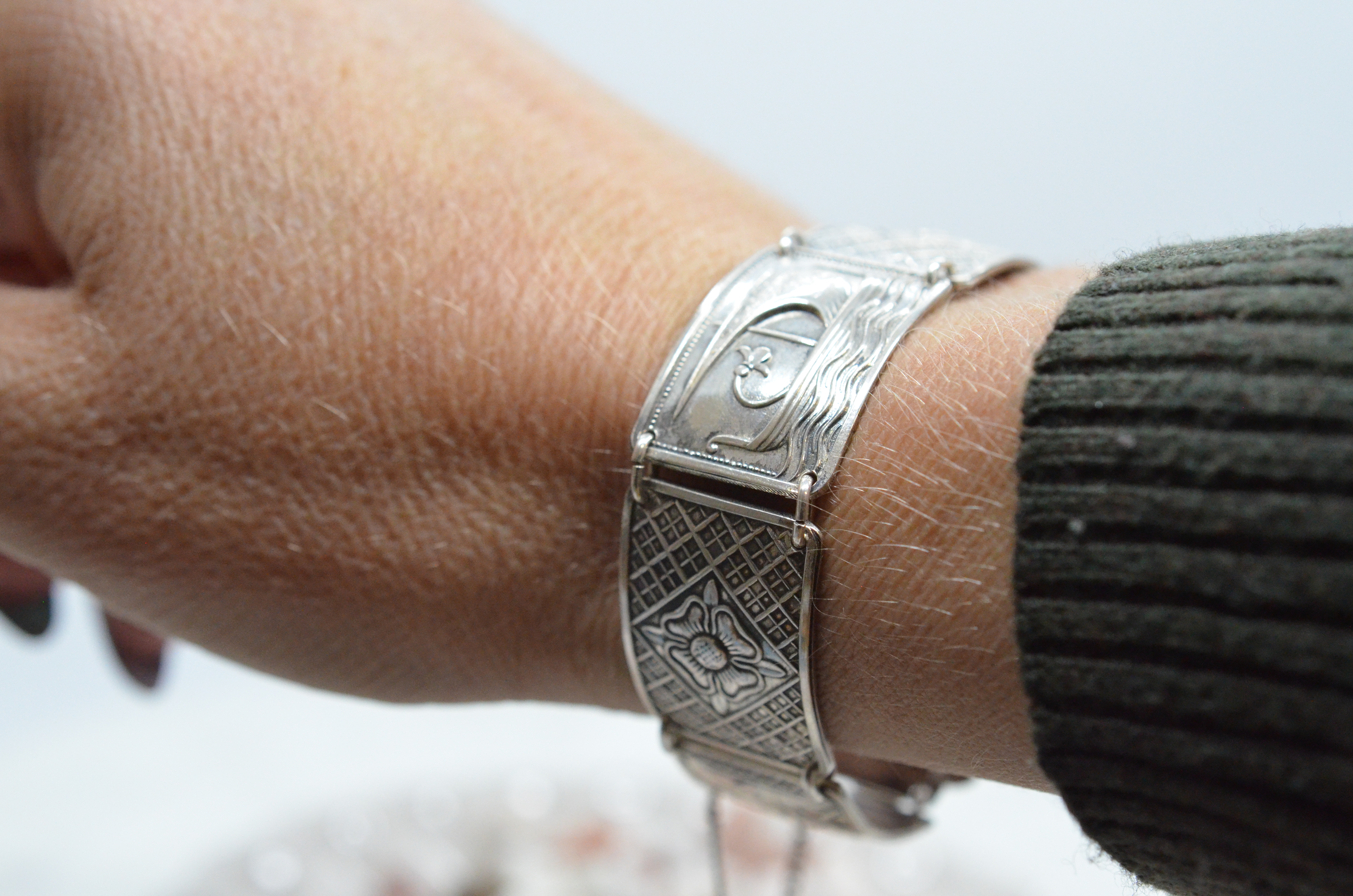 Vintage silver bracelet - 7