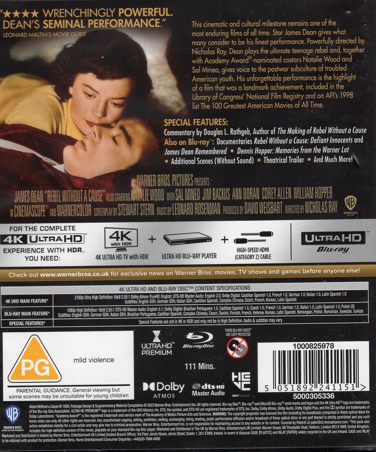 Rebel Without A Cause (ej svensk text) (4K Ultra HD + Blu-ray) - 2