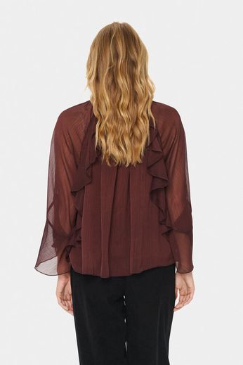 Saint Tropez Mavis Blouse Fudge - 3