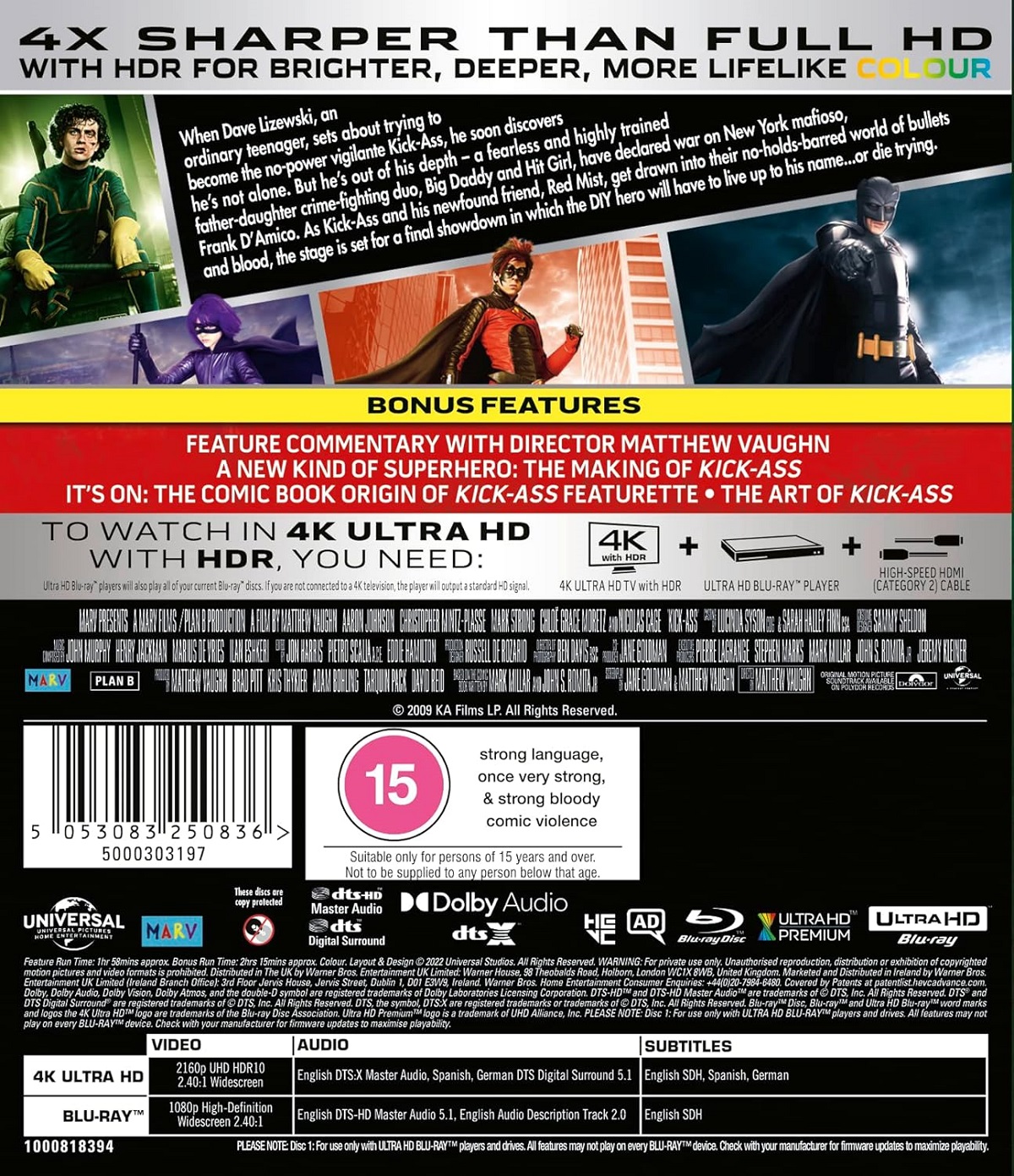 Kick-Ass (ej svensk text) (4K Ultra HD + Blu-ray) - 2