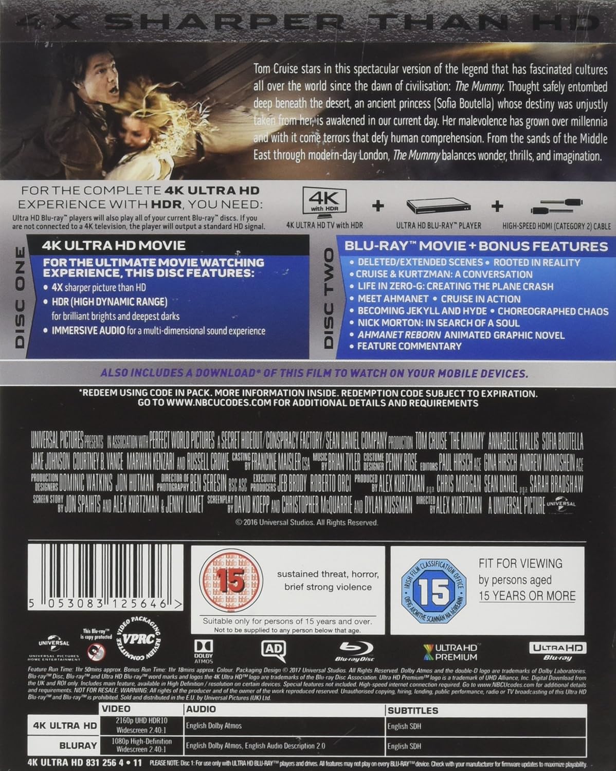 Mummy (2017) (ej svensk text) (4K Ultra HD + Blu-ray) - 2