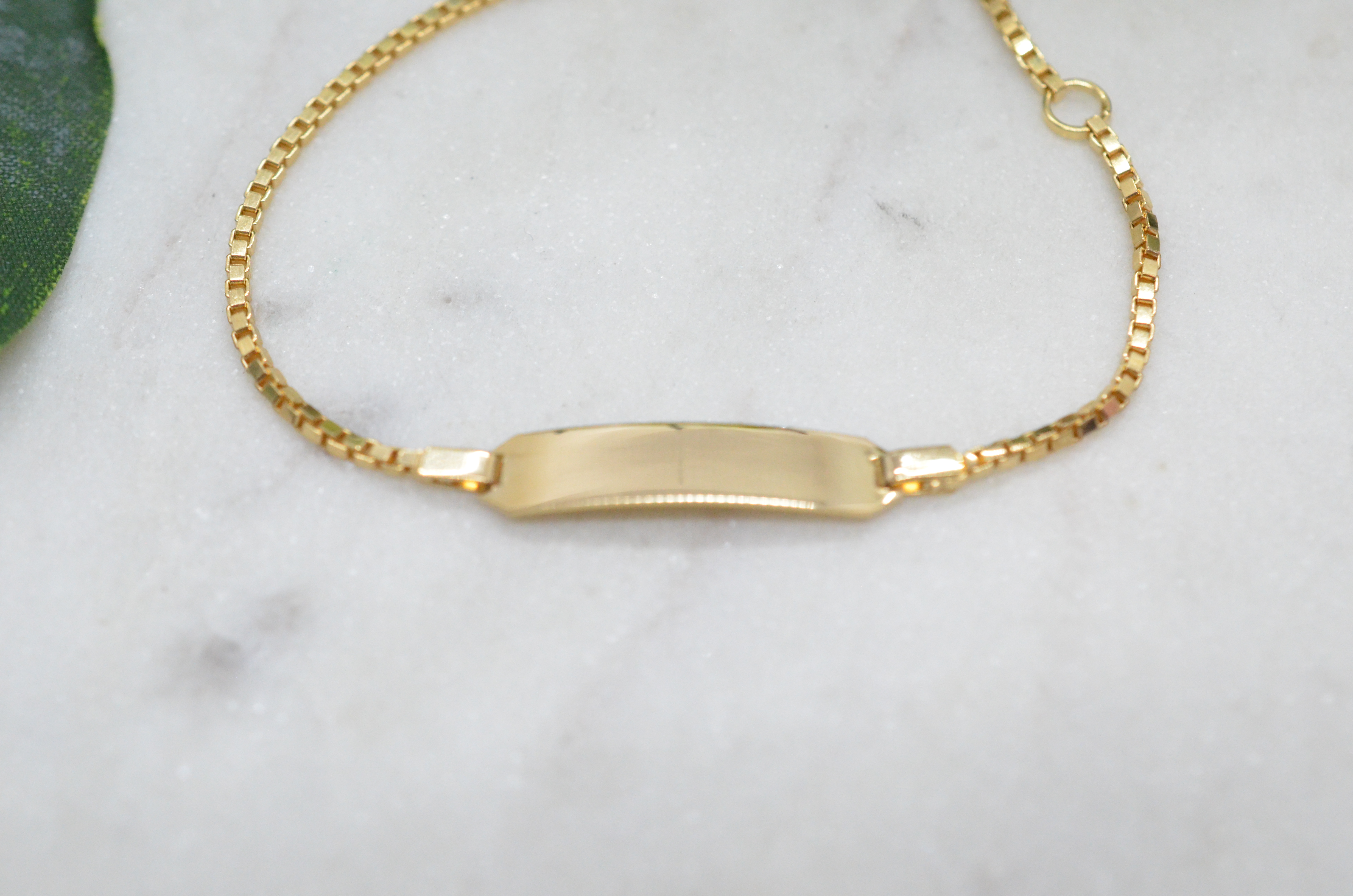 Second Hand18k barnarmband med ograverad bricka  - 3