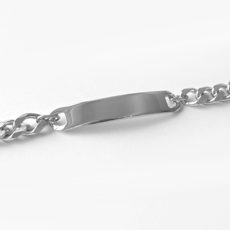 Figaro par armbönd (9 & 7 mm) - Ryðfrítt Stál - 3