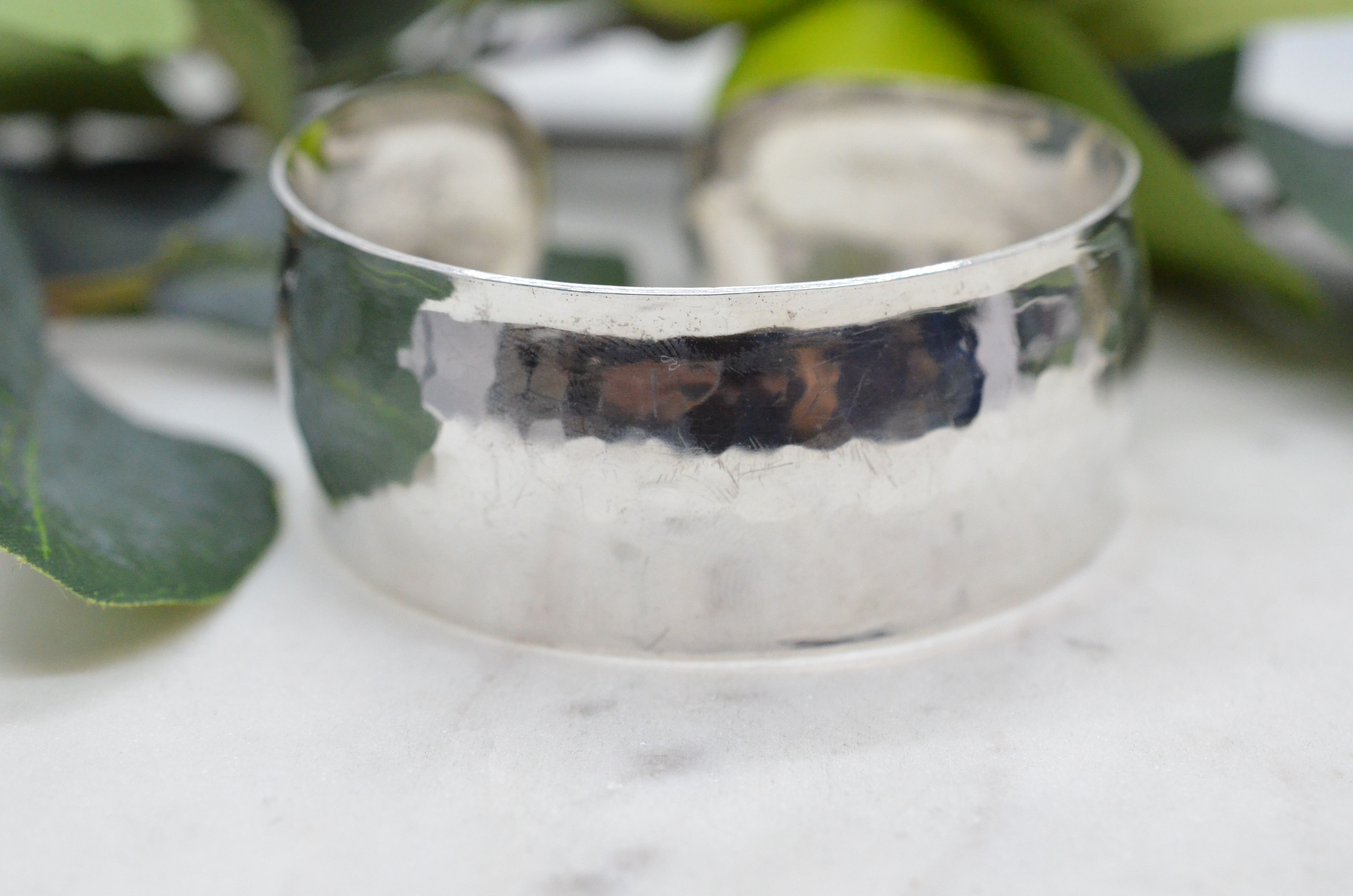 Second Hand hammered silver bangle