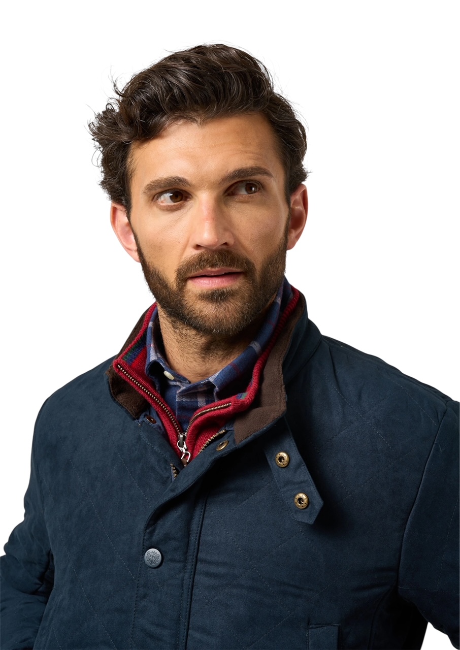 Quiltad jacka navy från ALAN PAINE,  - 2