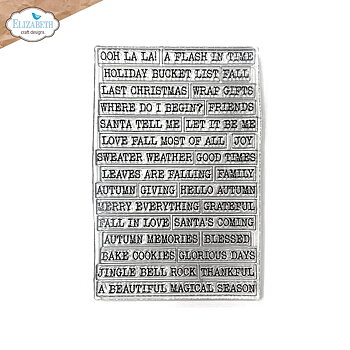 Elizabeth - Clear stamps - Journal phrases 6