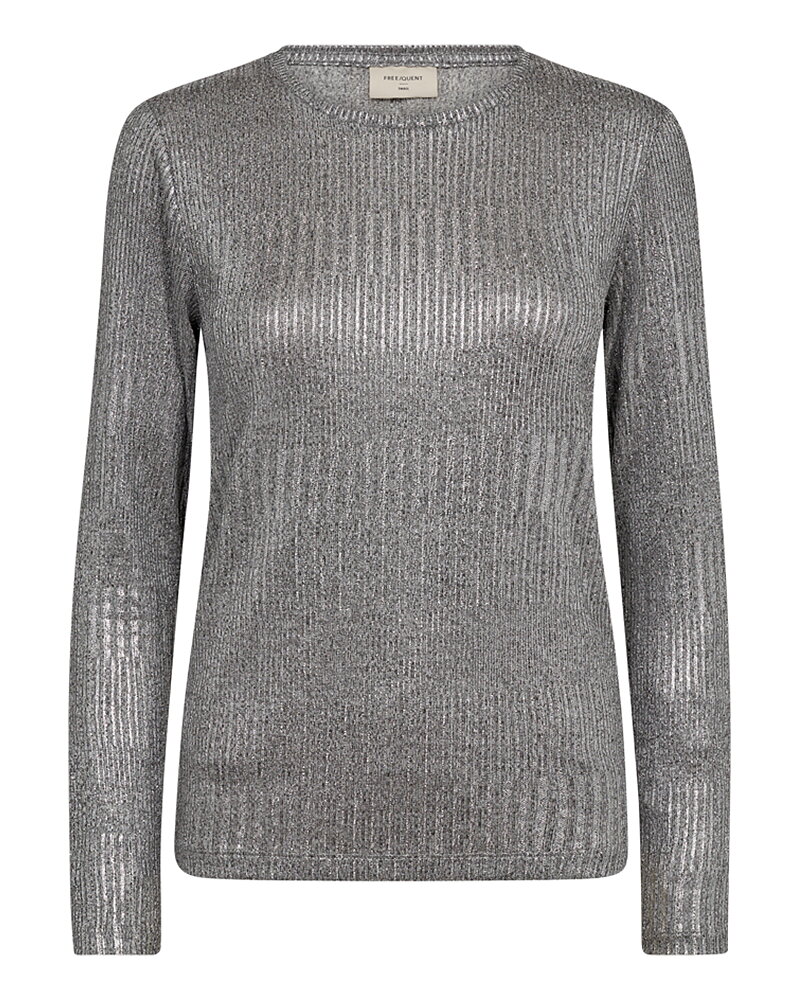 Topp Matter med glitterränder silver-grå