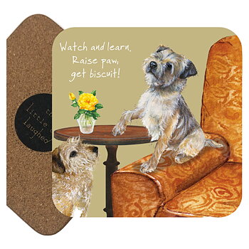 Coaster The Little Dog Laughed Dog Motif  Border Terriers