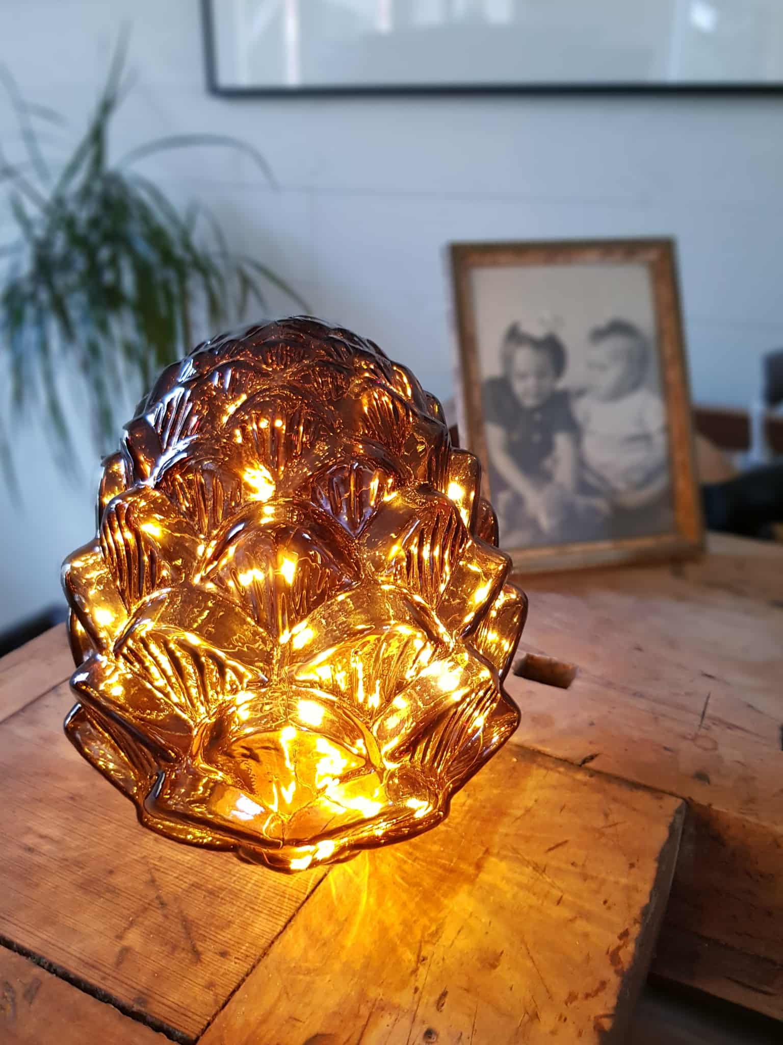 Bordslampa Kotte - Brun