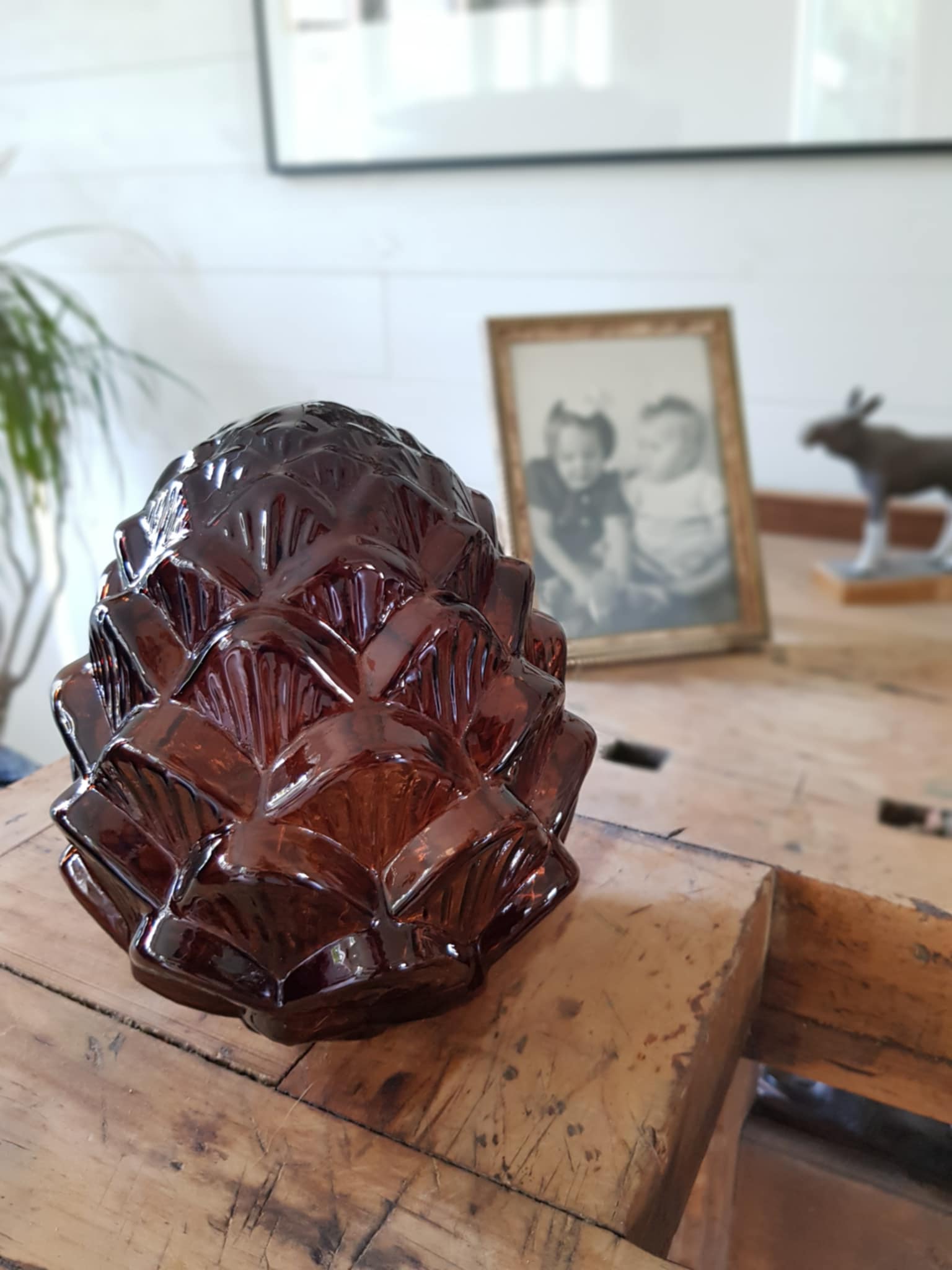 Bordslampa Kotte - Brun - 2