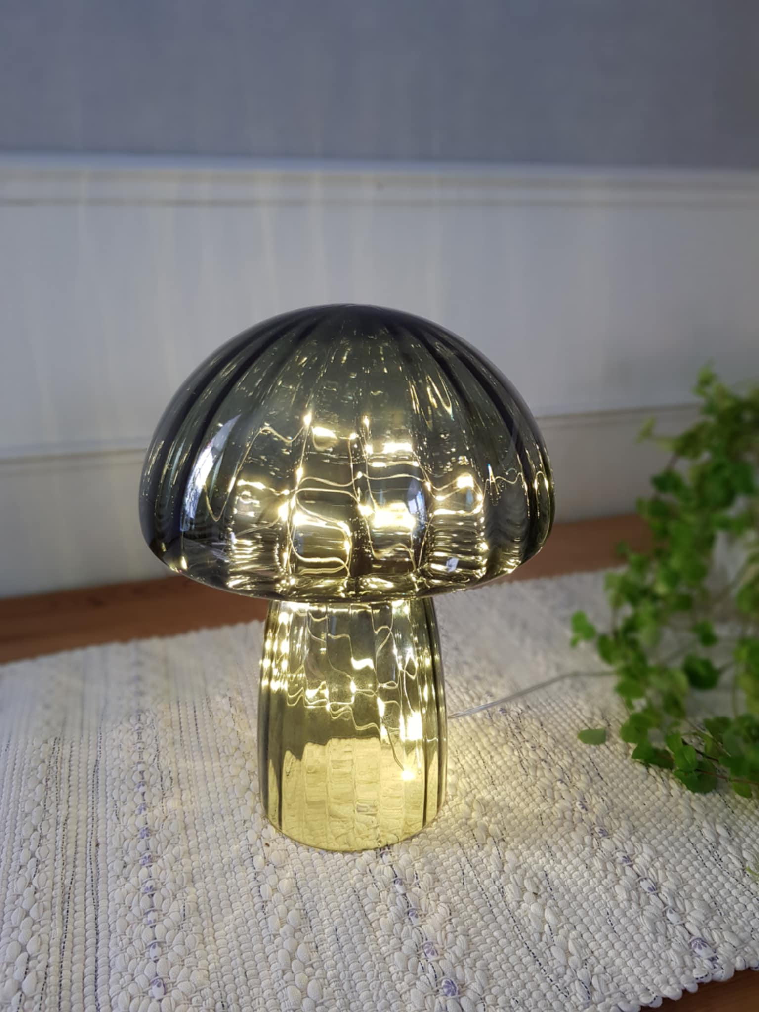 Bordslampa Svamp Grön 23cm