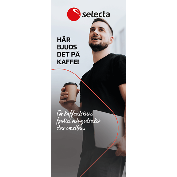 Rollup  Här bjuds det på kaffe