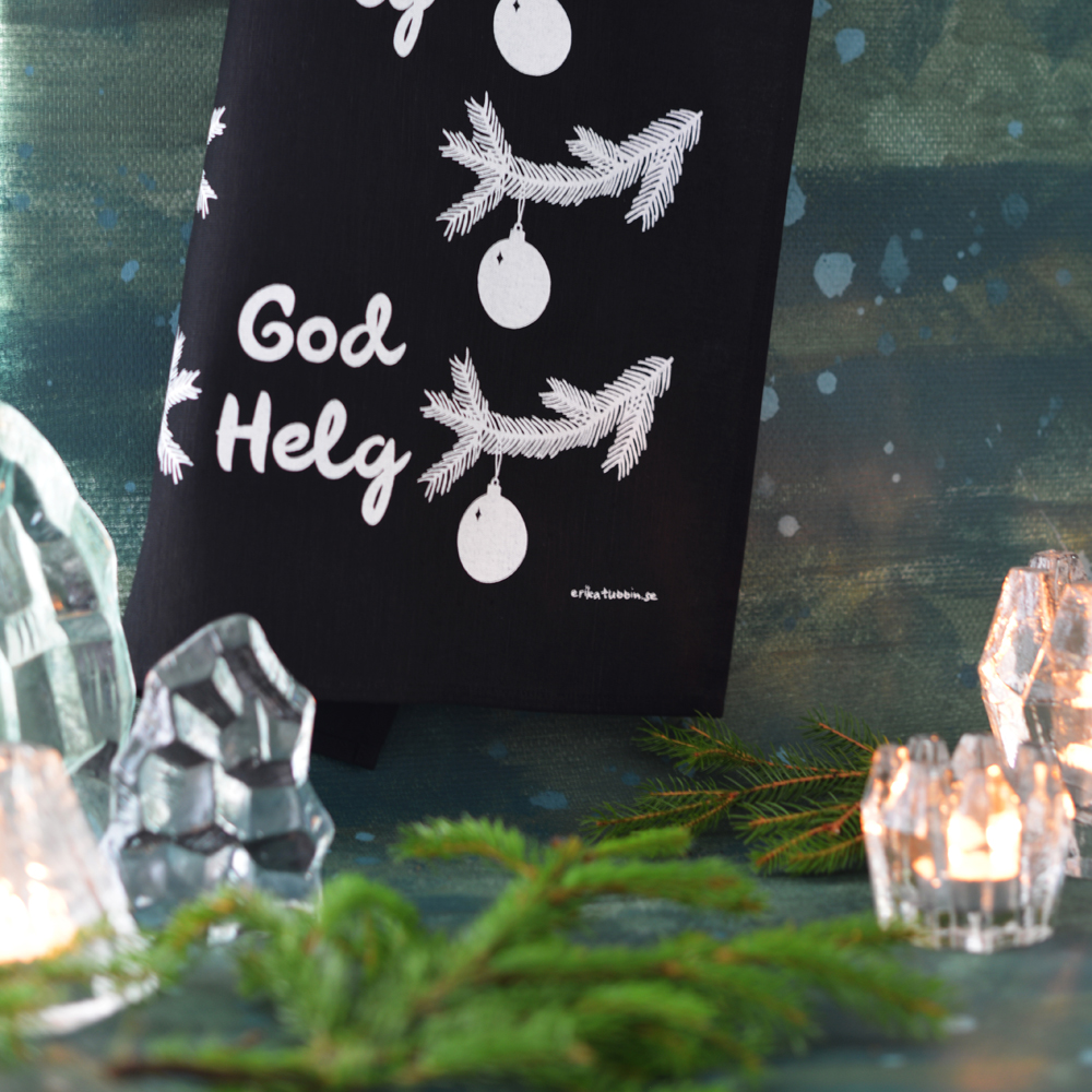 kökshandduk GOD HELG vit-svart 50x70 cm - 4
