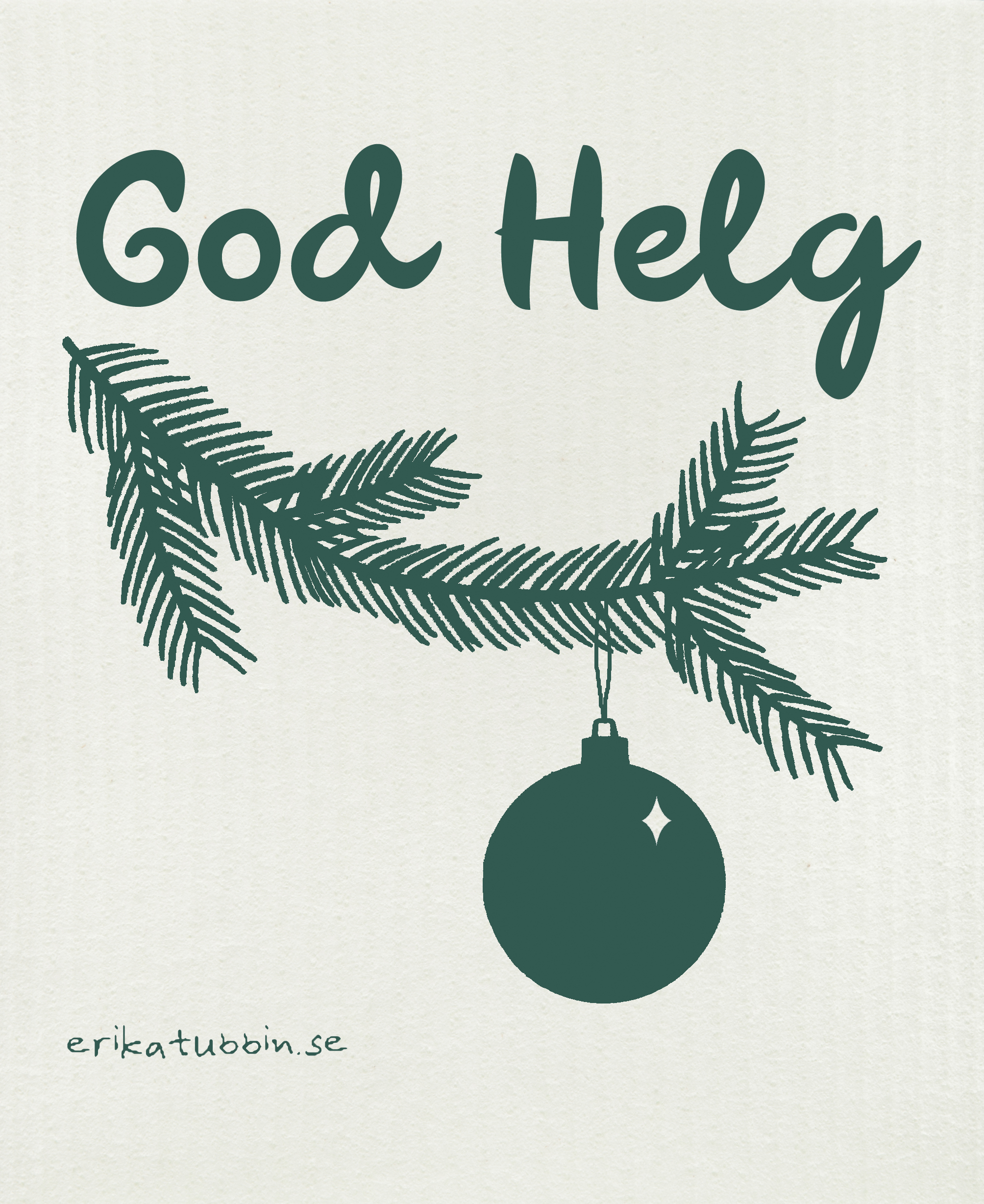 dishcloth GOD HELG green - 2