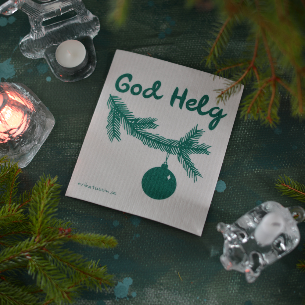 dishcloth GOD HELG green - 3