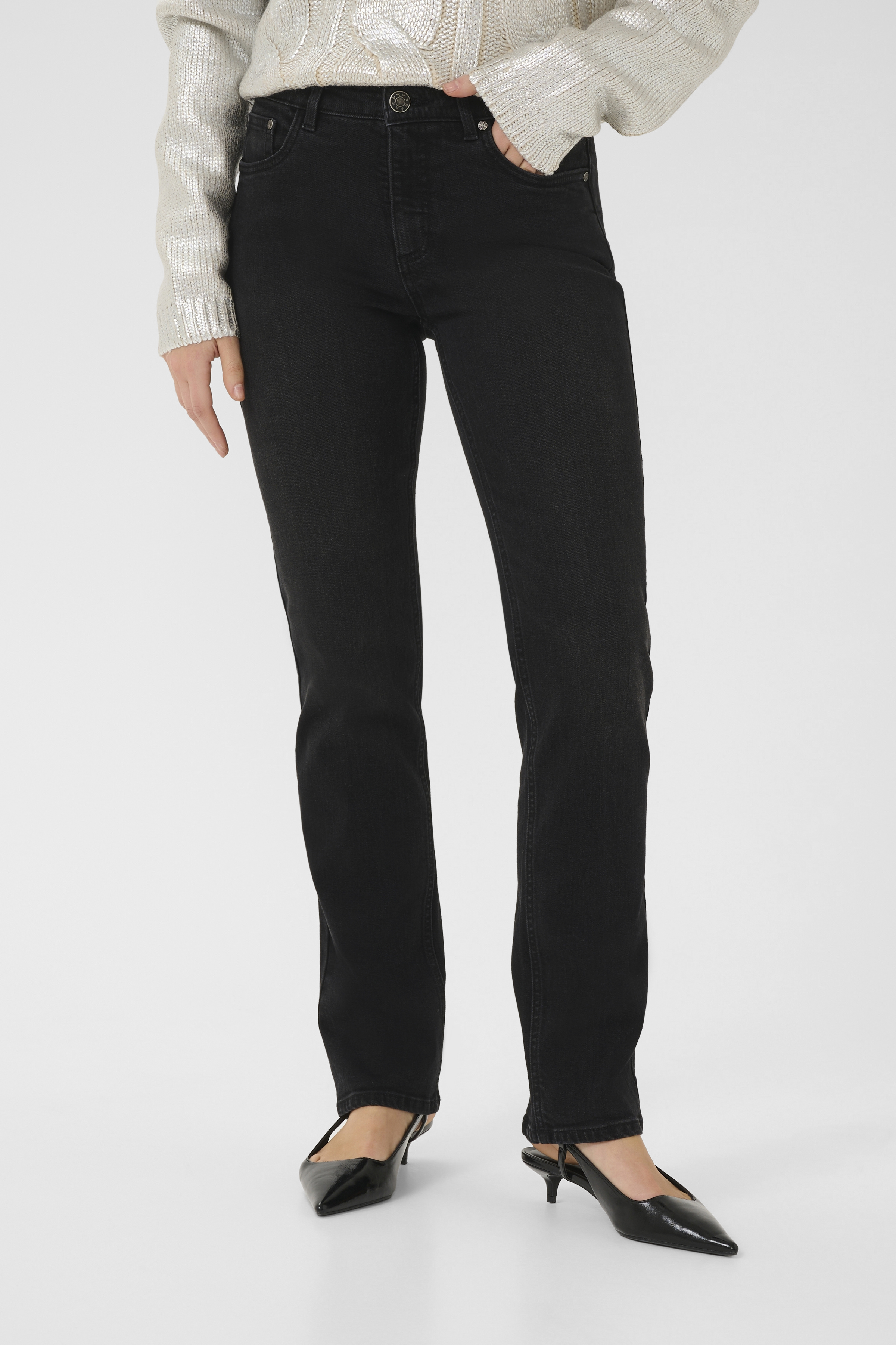 CUannalisa Ami Straight Jeans Black Wash - 6