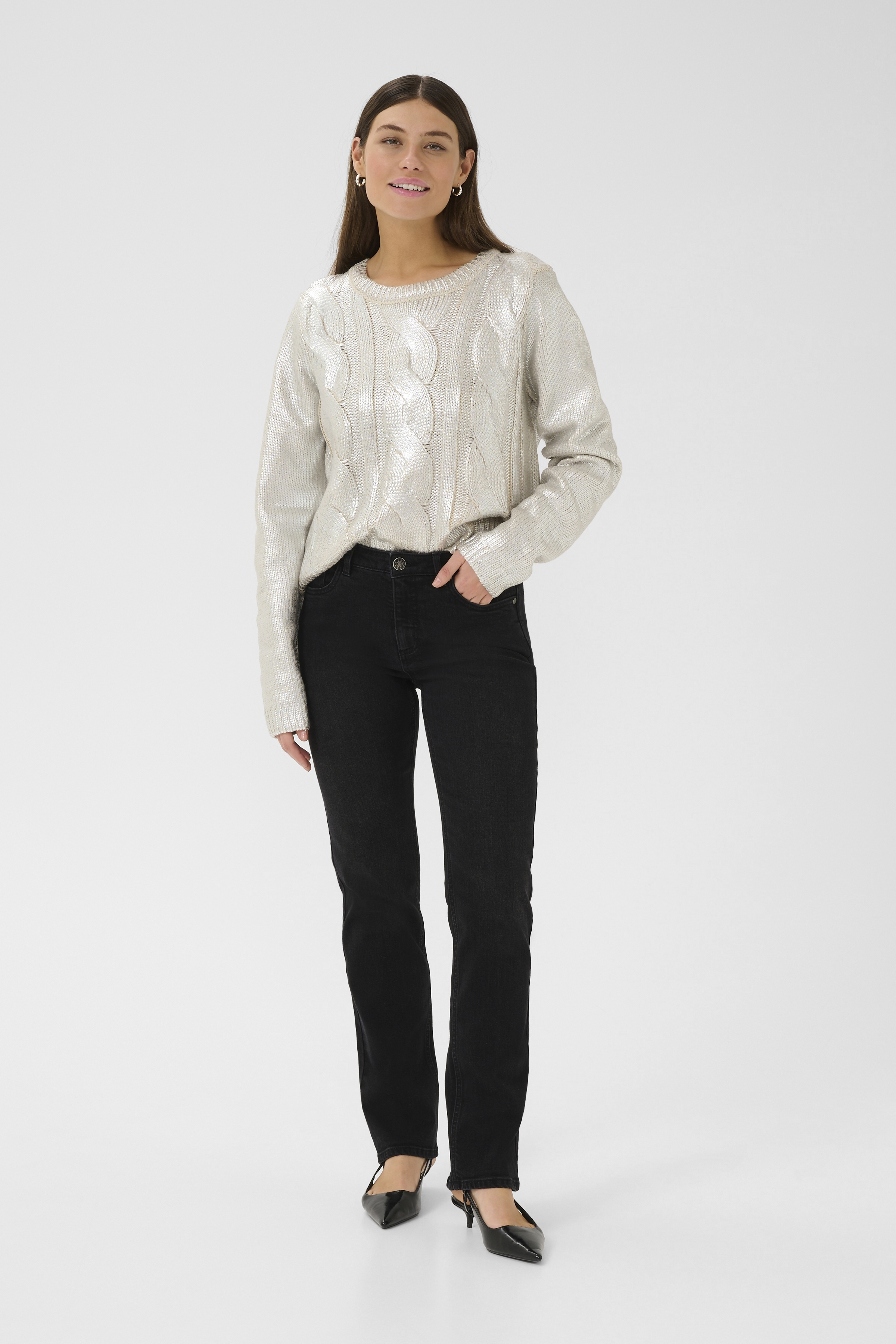 CUannalisa Ami Straight Jeans Black Wash - 4