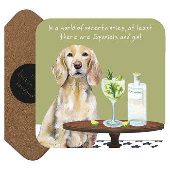 Coaster The Little Dog Laughed Dog Motif  Spaniel