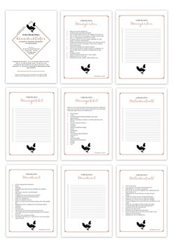 4 st praktiska hönschecklistor + bonuslistor! (Digital produkt)