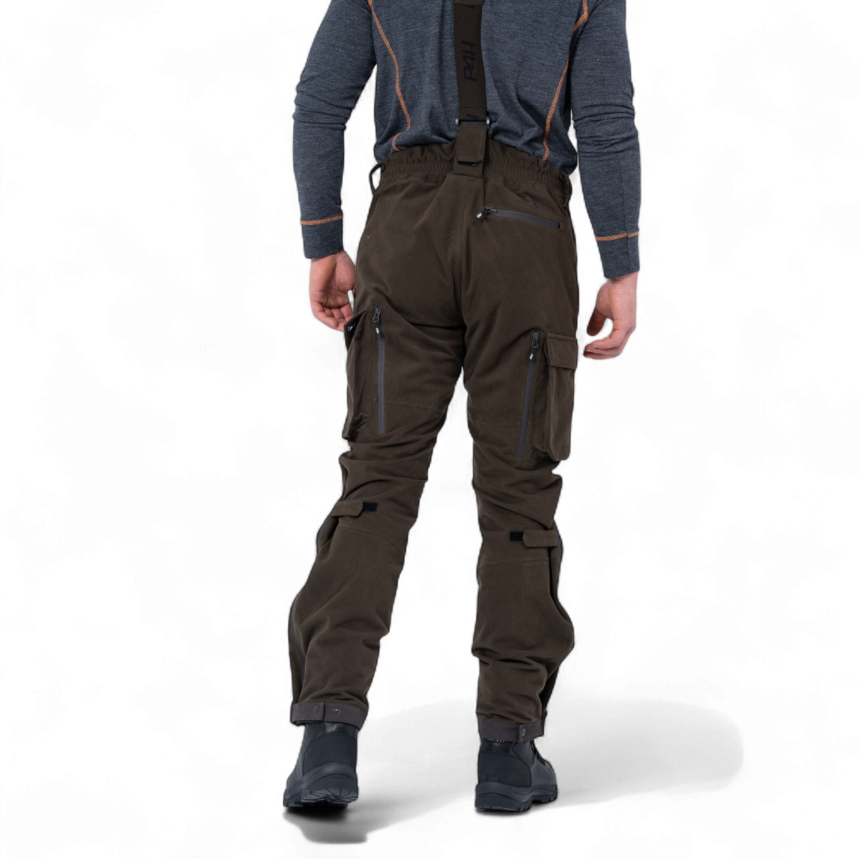 P4H Recon XT Jaktbyxa med hängslen Green - 2