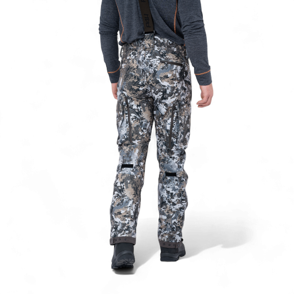 P4H Recon XT Jaktbyxa med hängslen Grey Camo - 2