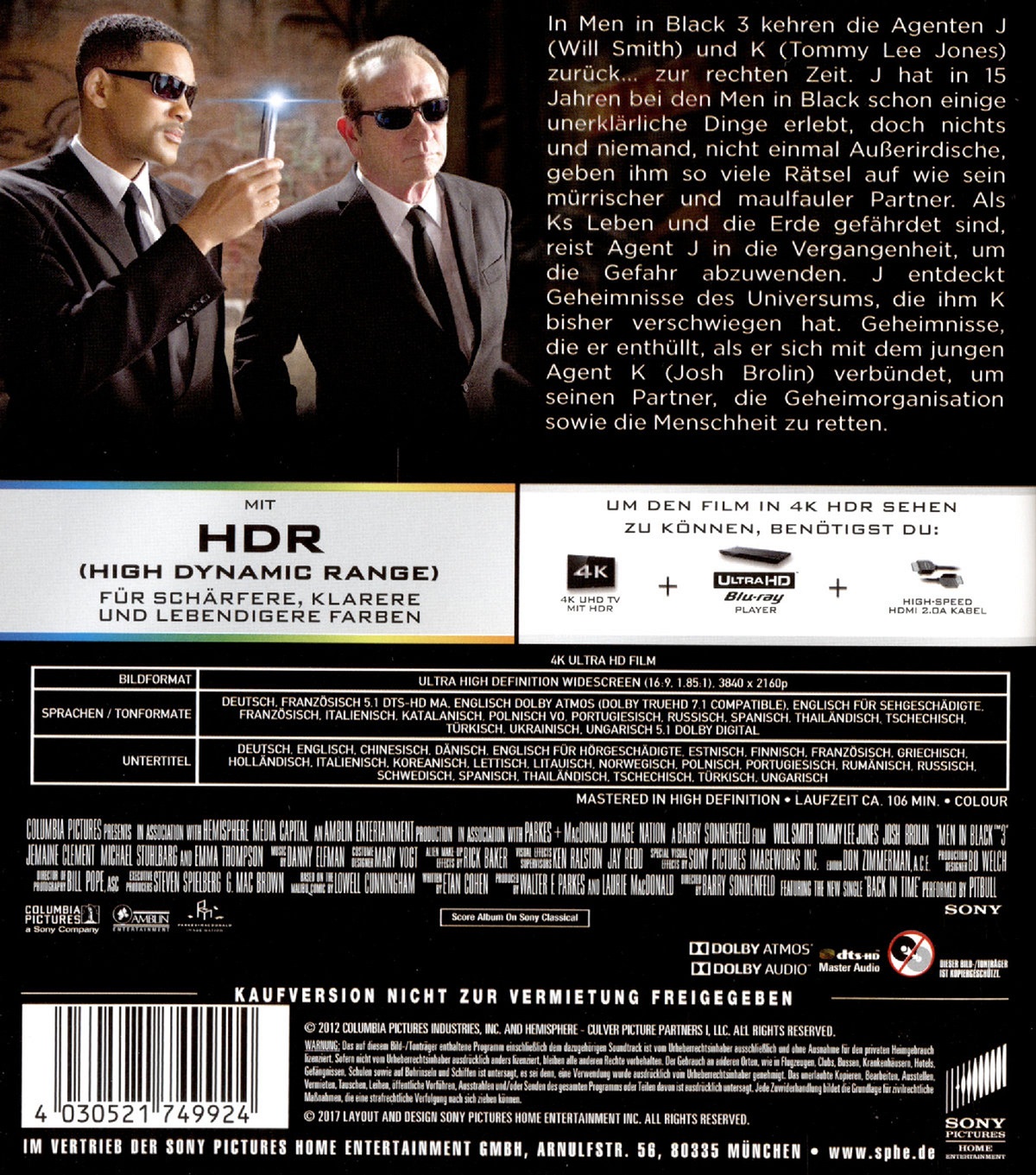 Men In Black 3 (4K Ultra HD) - 2