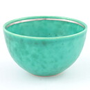 Wilhelm Kåge (Argenta 1959) Green Bowl with Silver Fish Decor 5 cm