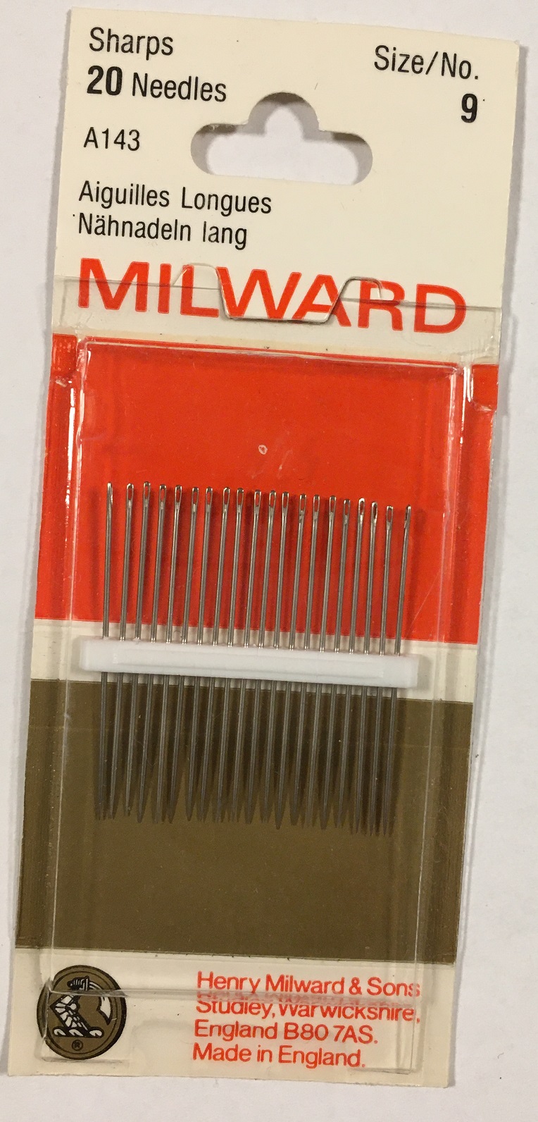 Vintage Milward Sharps no. 9