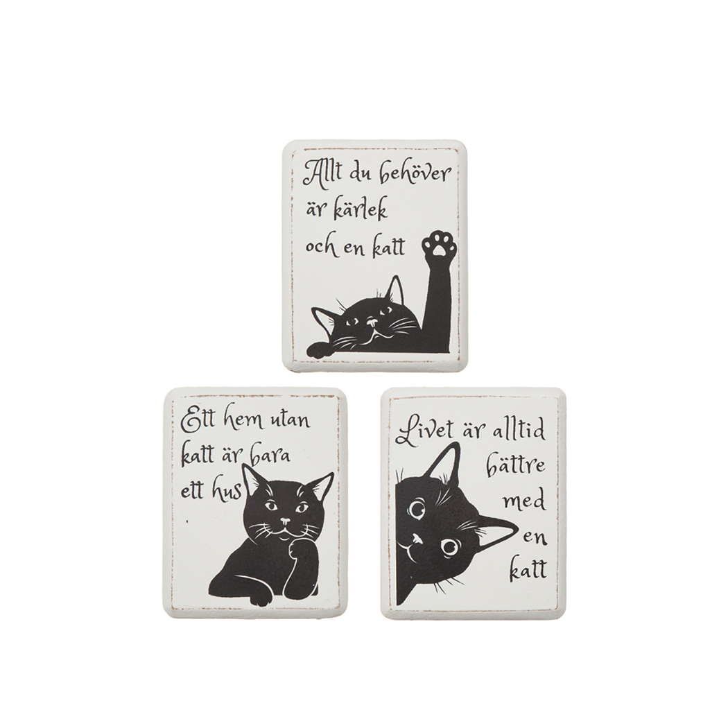 Kylskåpsmagnet Katt