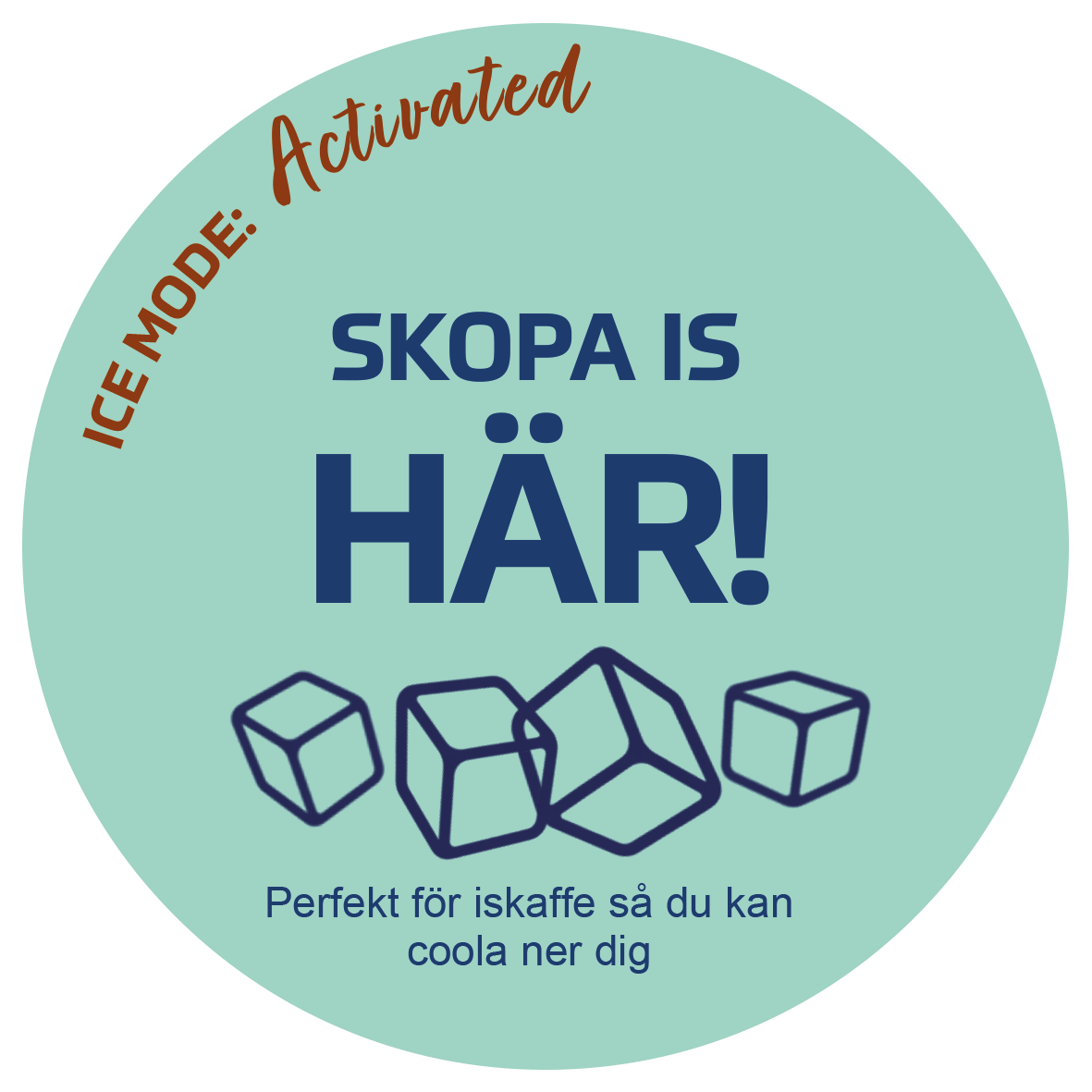 Skopa is HÄR! Dekal