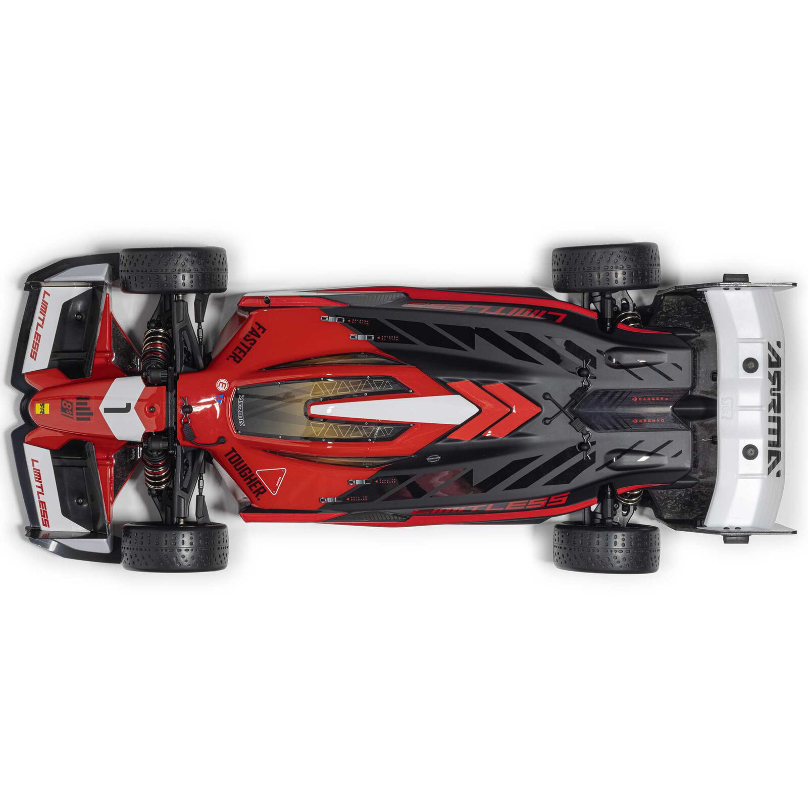 Arrma ARA7816T1 1/7 LIMITLESS 8S AVC 4X4 RTR Brushless Street Speed, Red/Black - 26