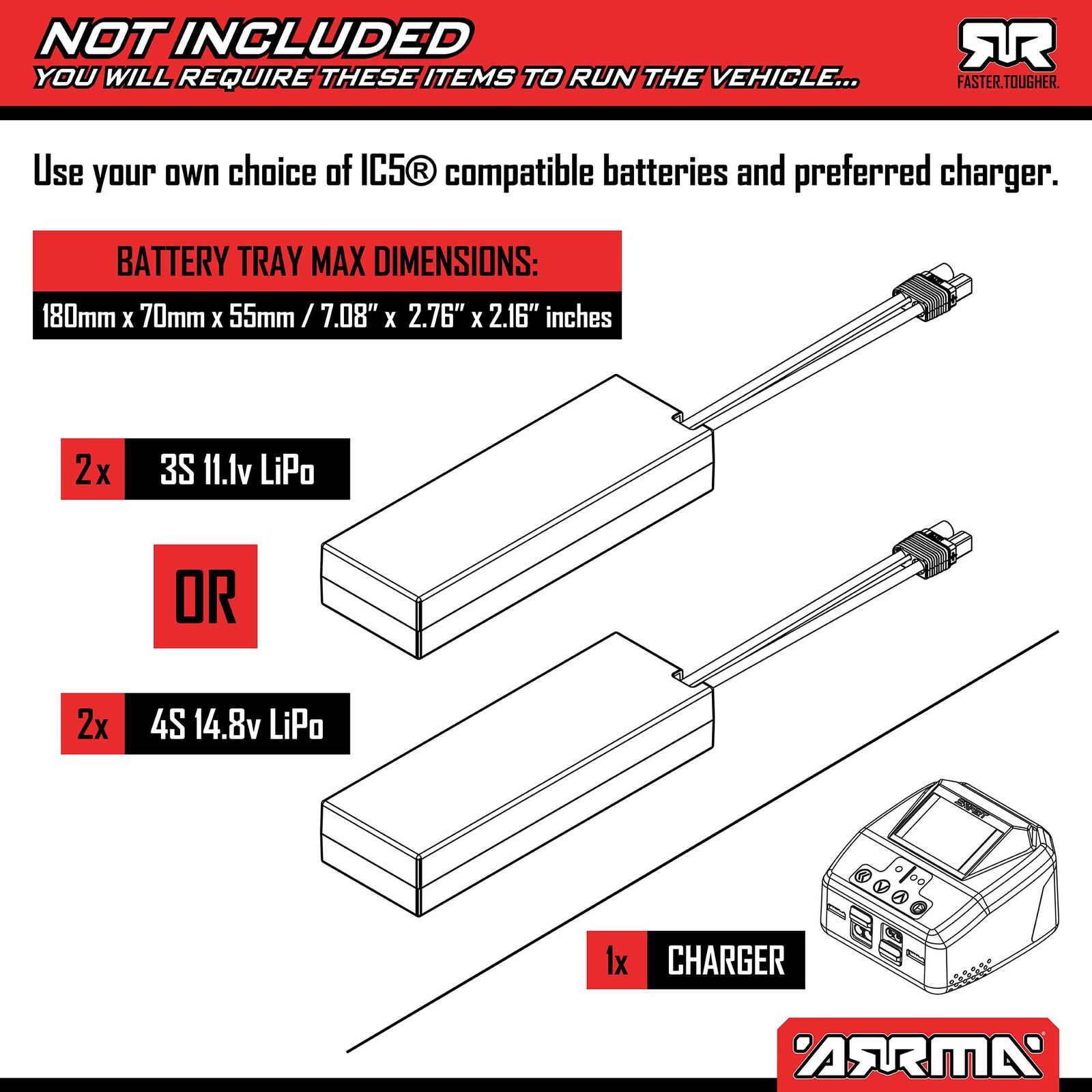 Arrma ARA7816T2 1/7 LIMITLESS 8S AVC 4X4 RTR Brushless Street Speed, White/Blue - 3