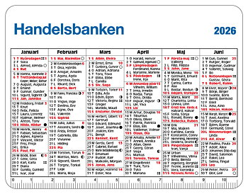 Kalenderkort 2026