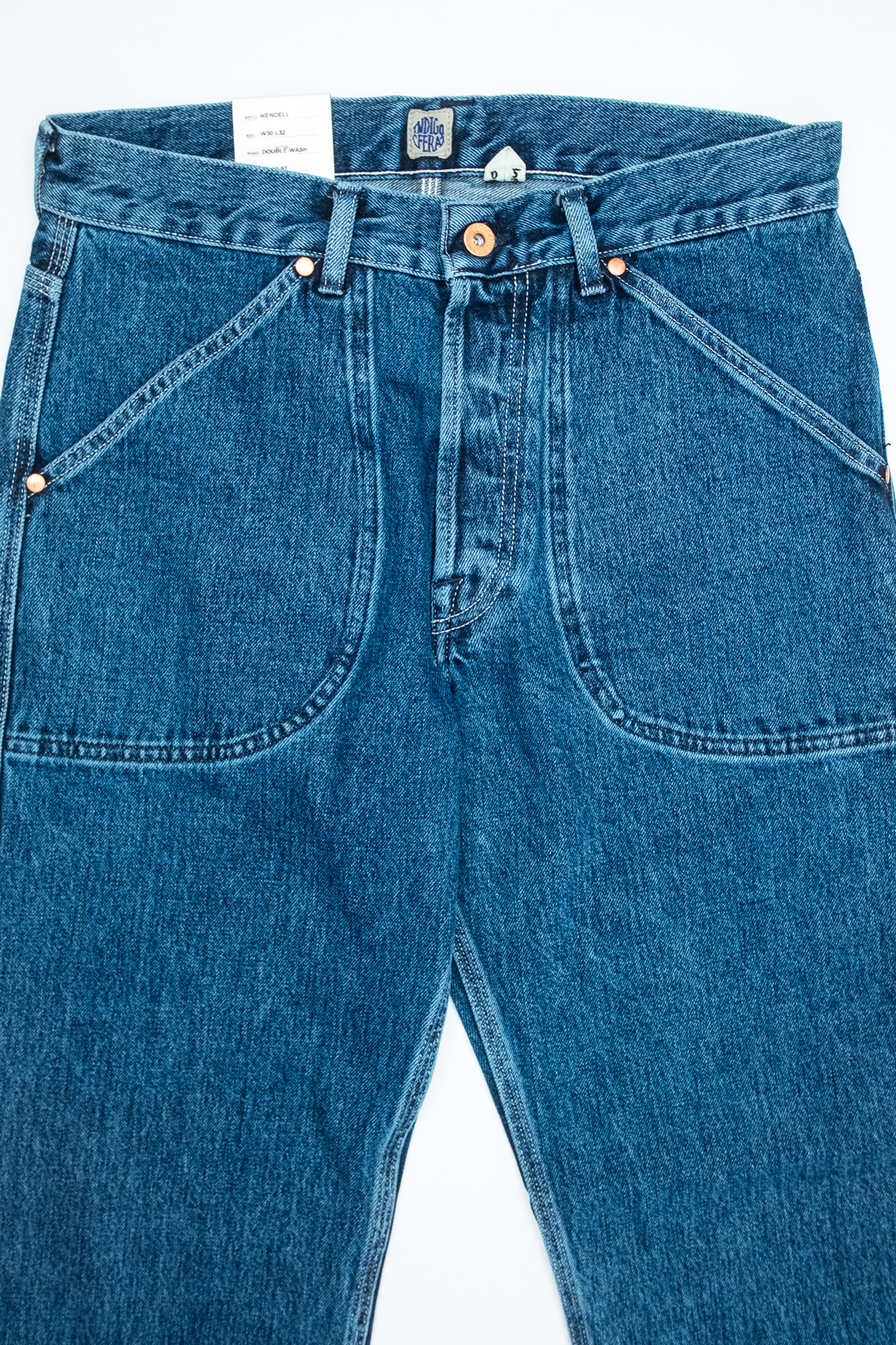 Indigofera - Wendell No. 9 Double Wash 14oz Denim - 4