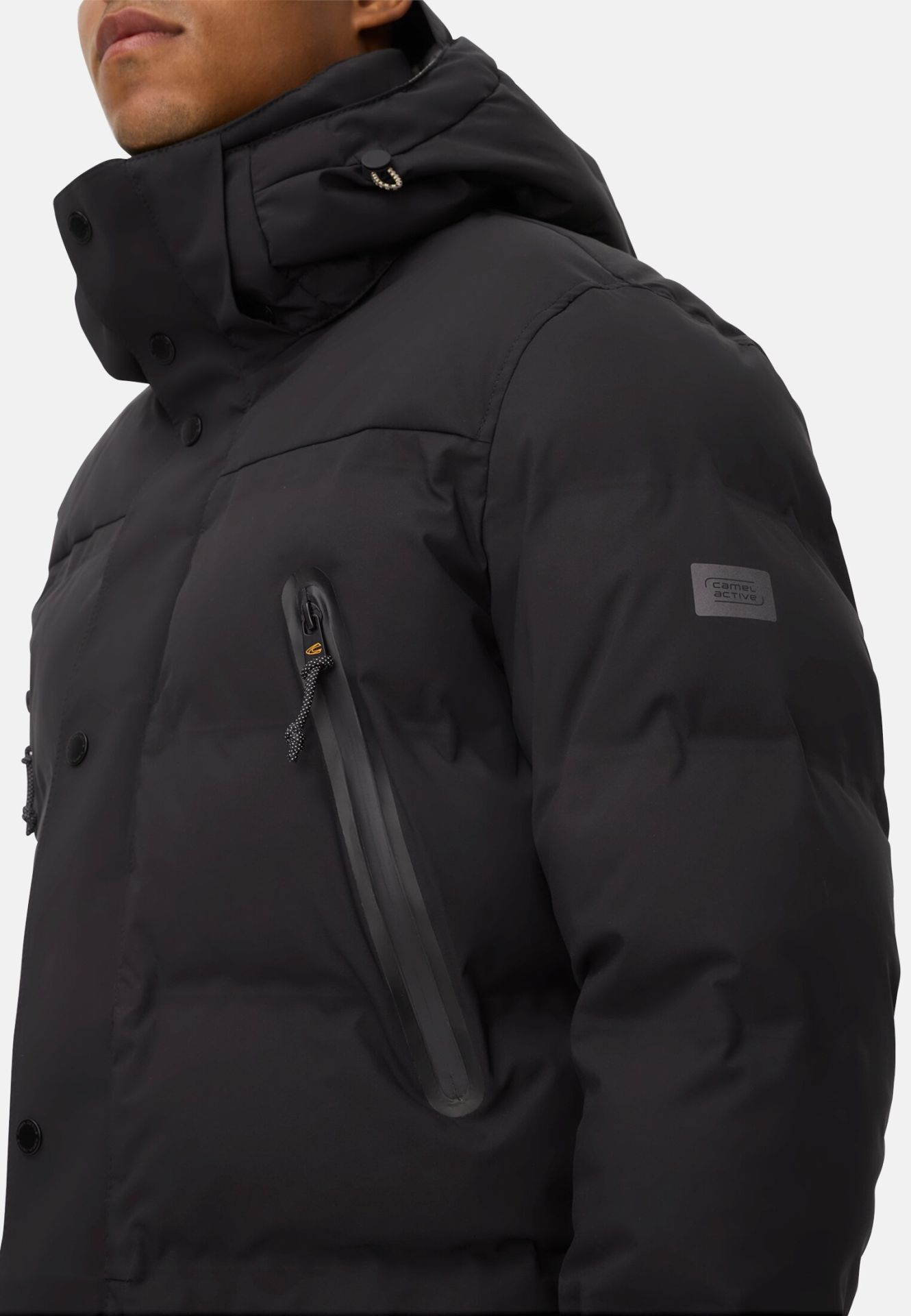 Jacka med avtagbar huva svart från camel active,  - 6