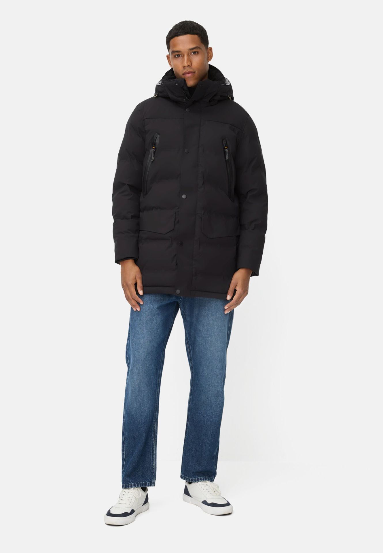Jacka med avtagbar huva svart från camel active,  - 5
