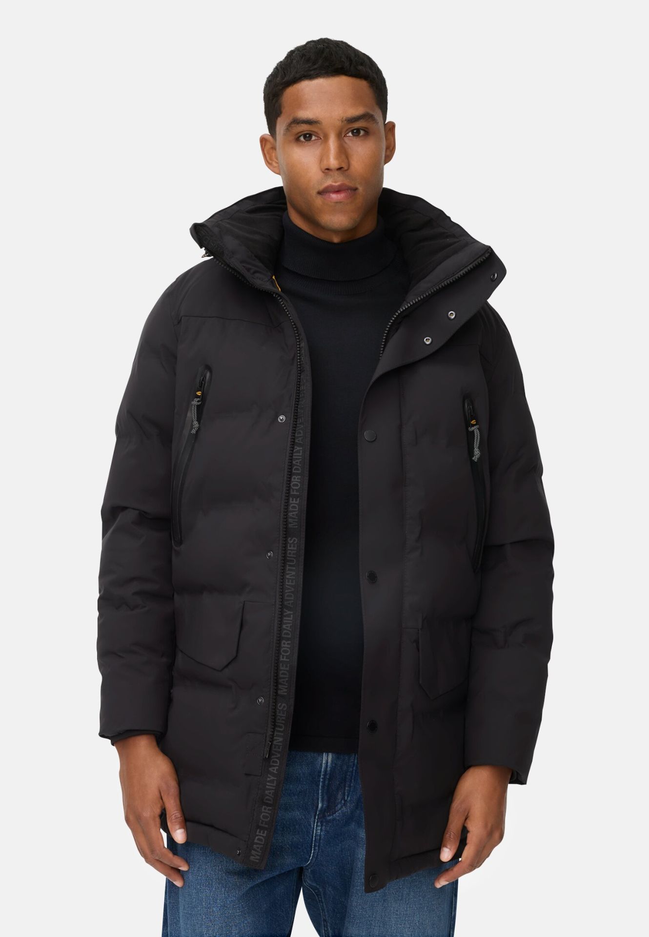 Jacka med avtagbar huva svart från camel active,  - 3
