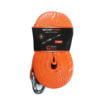 Ratchet Strap Orange 5T 9,5 + 0,5 m, 50 mm Dubbel Krok