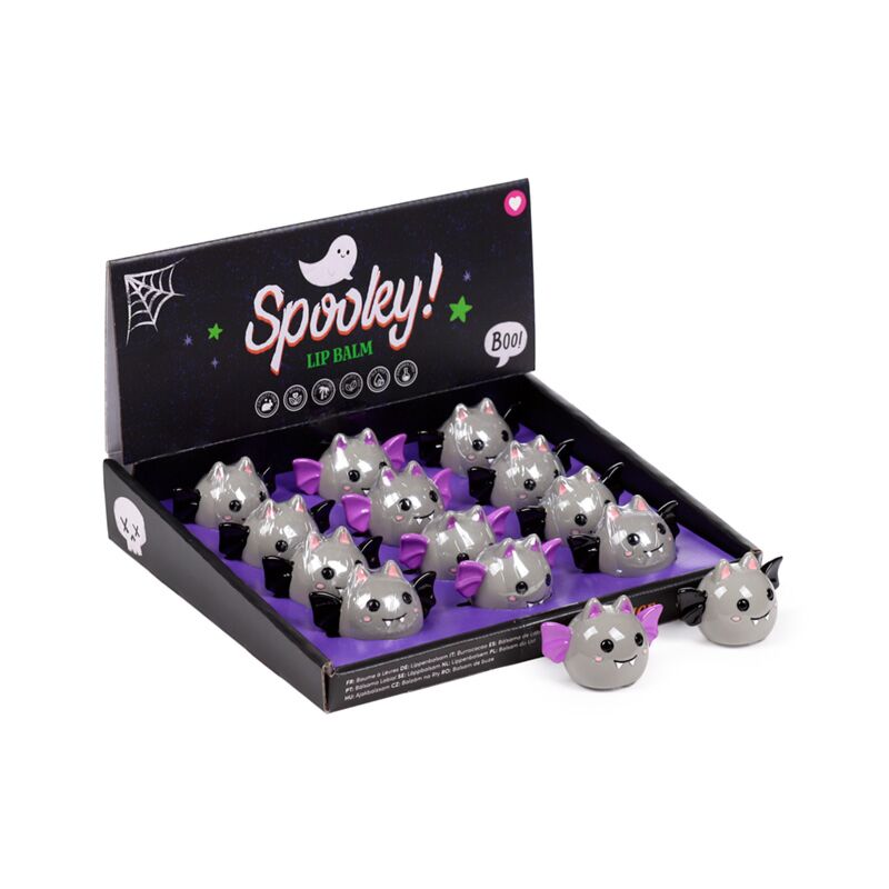 Spooky Läppbalsam i Fladdermusformad Hållare