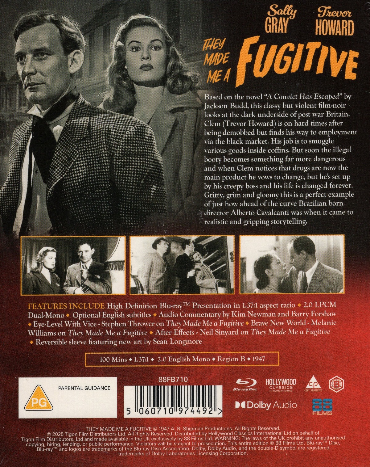 They Made Me A Fugitive (Limited Edition) (ej svensk text) (Blu-ray) - 2