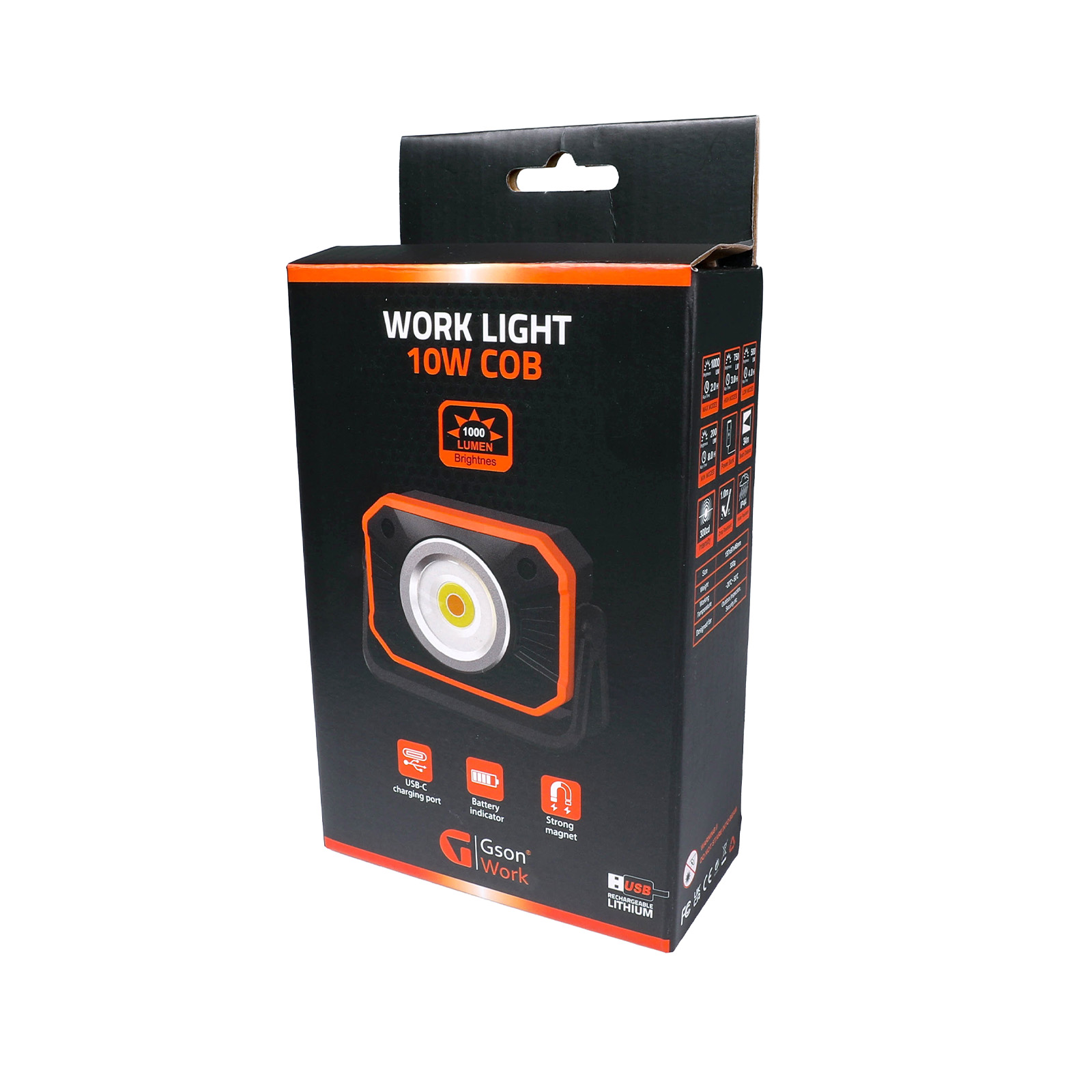 Arbetslampa 10W COB 1000 lumen - 6