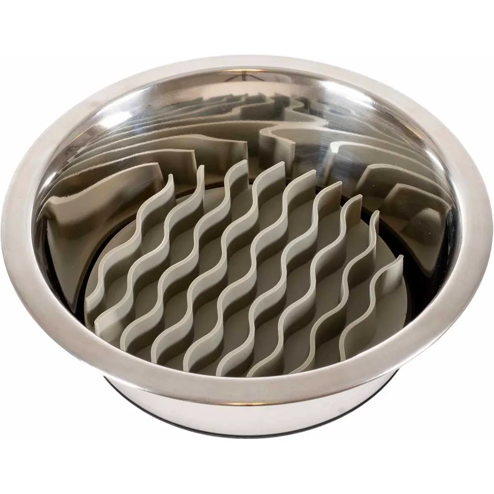 Slow Feeder Bowl Insert Grey Wave 15,7x15cm  - 2