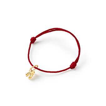 Armbånd med elefantvedhæng Bordeaux