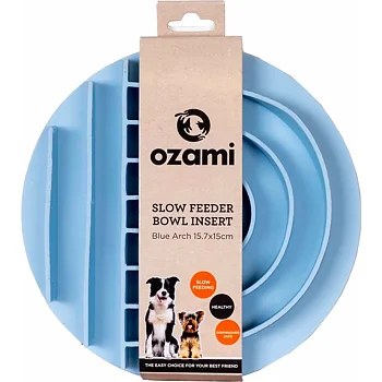 Slow Feeder Bowl Insert Blue Arch 15,7x15cm 