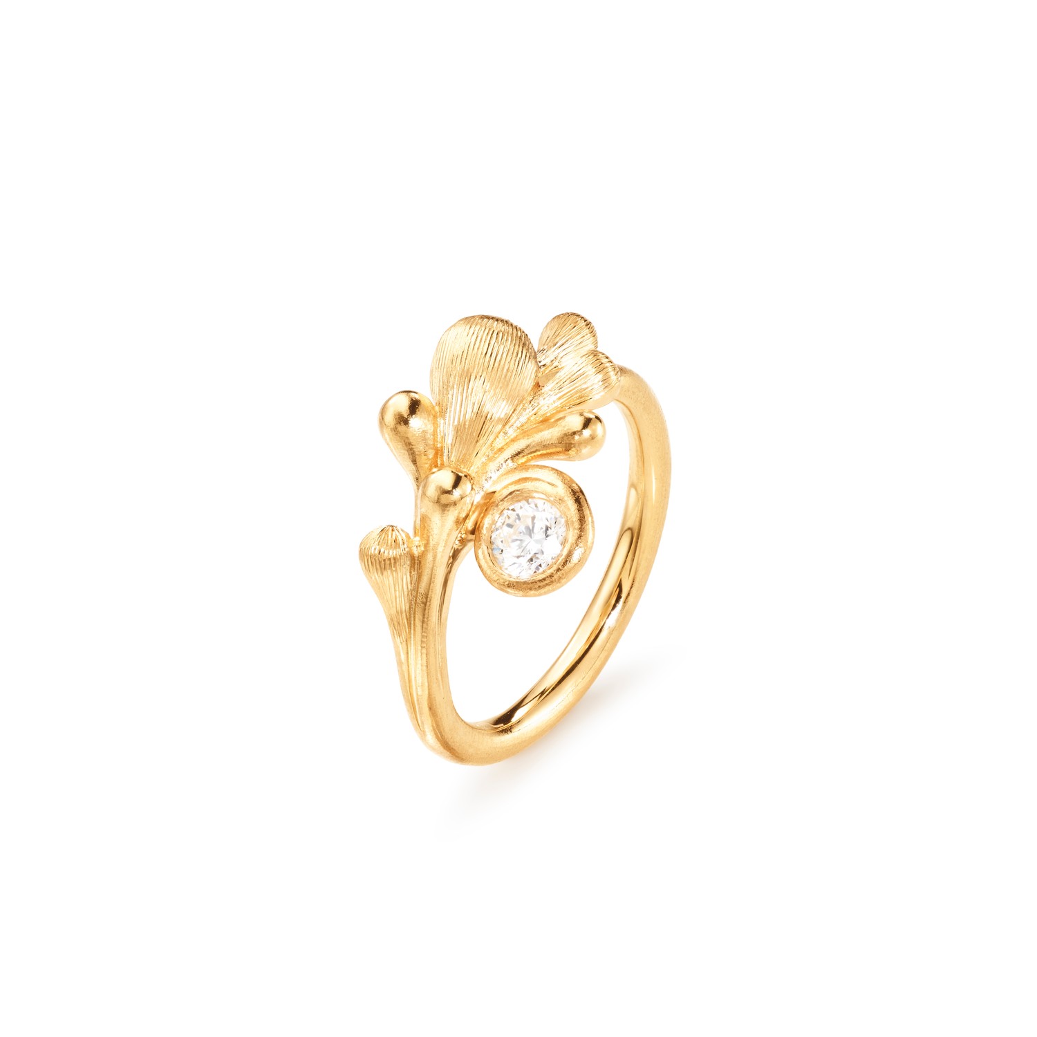 BoHo sormus 18k ja Dia 0,20ct
